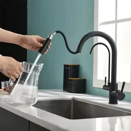 REA Eco Fresh Küchenarmatur Schwarz