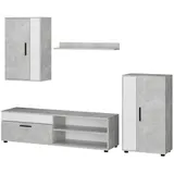 Vicco Wohnwand, Berno, Set, 4 Teile, Vicco