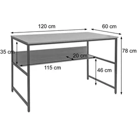 MCW Schreibtisch K80 Schwarz