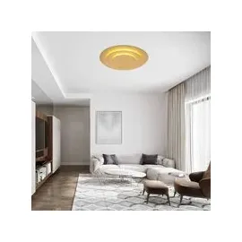 GLOBO Heda 1 LED rund gold Metall Ø 49 cm