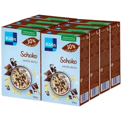 Kölln Schoko Müsli weniger Zucker 450 g, 8er Pack