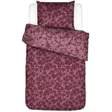 Essenza Imara Bettwäsche 135 x 200 cm burgunderrot mit Kissenbezug 80 x 80 cm Reißverschluss