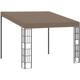 Willood Wand-Pavillon 3x3 m Taupe Stoff