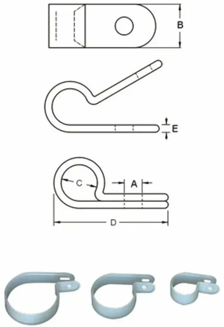 Bihr Kunststof kabelklem Ø8mm 10 stuks