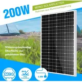 200W Solarpanel Solarmodul 12V Monokristallin Wohnmobil Camping Pumpen Photovoltaik