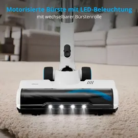 Medion P250 Stabstaubsauger (kabellos, beutellos, Zyklon-Technologie, 250 Watt, 2in1 Stielstaubsauger und Handstaubsauger mit Akku, Staubsensor, HEPA H13, LED Touch Display, Bürstenrolle)