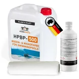 Home Profis® glänzende Swimming Pool Farbe Flüssigkunststoff inkl. Walze (25m2) | Über 30 Farben | Chlorbeständig | 2K Epoxidharz Schwimmbadfarbe | RAL 5012 Lichtblau | HPBP-500