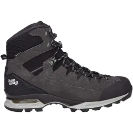 Hanwag Makra Trek GTX Herren Gr.13 - Trekkingstiefel - Wanderschuhe Gr 13) schwarz