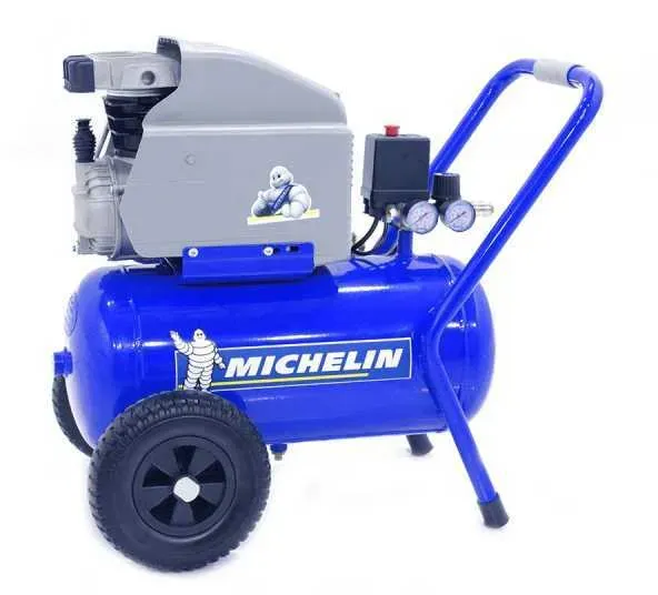 Michelin MCX 24 - Elektrischer Kompressor auf Wagen - Motor 2PS - 24Lt - Druckluft