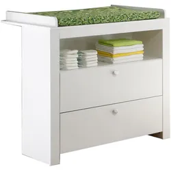Wickelkommode TRENDTEAM "Olivia, Deal für begrenzte Zeit", weiß, B:96cm H:111cm T:69cm, Holzwerkstoff, Wickelkommoden