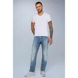 Camp David Loose-fit-Jeans »CO:NO« mit markanten Nähten 32, Länge 32, blau Herren, Gr. - light, vintage, , 72481752-32 Länge 32