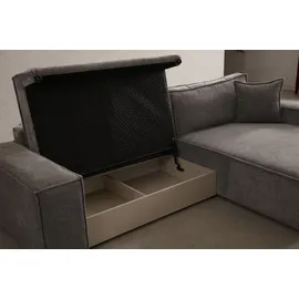 nobelaa Modulares Ecksofa "Oleander"-Grau - Grau