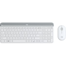 Logitech MK470 Slim Wireless Combo DE Set weiß