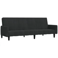 VidaXL Schlafsofa 2-Sitzer Schwarz Samt