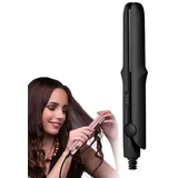 Regulatem Ceramic Mini Hair Curler,Mini Glätteisen für Kurzes Haar,2 in 1 Mini Glätteisen und Lockenstab,Keramik-Heizplatte,Tragbare Keramik flache Lockenstab Haar Lockenwickler für Reisen (C)