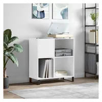 vidaXL Plattenschrank Weiß 84,5x38x89 cm Holzwerkstoff