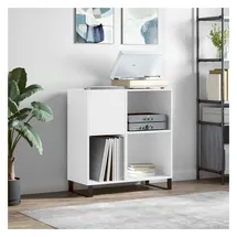vidaXL Plattenschrank Weiß 84,5x38x89 cm Holzwerkstoff