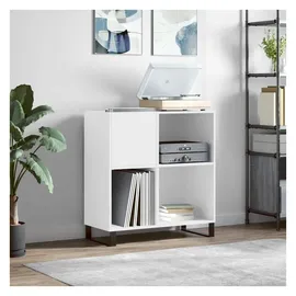 vidaXL Plattenschrank Weiß 84,5x38x89 cm Holzwerkstoff