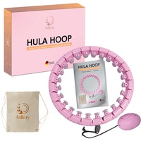 ASIKUY Smart Hula Hoop Reifen mit Gewichtsball für Erwachsene 24 verstellbare Segmente für Gewichtsverlust
