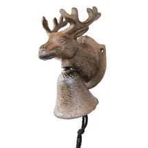 Dehner Gusseisen-Glocke Hirsch Braun