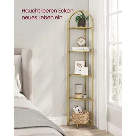 VASAGLE Eckregal 28 x 28 x 158 cm Gold