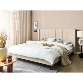 Beliani Polsterbett 180 x 200 cm Beige
