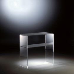 Konsolentisch PLACES OF STYLE „Remus“ Tische Gr. B: 70 cm, weiß (klar, dunkelgrau) Konsolentische Telefontische aus Acrylglas