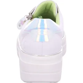 REMONTE Damen Sneaker D1C06, Frauen Halbschuhe,lose Einlage,Strassenschuhe,Sportschuhe,Freizeitschuhe,Turnschuhe,Weiss Kombi (80),39 EU - 39