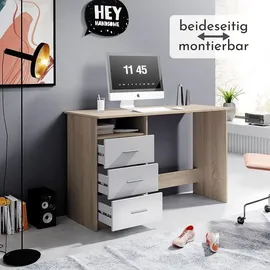 Bega Schreibtisch Adria Eiche Nachbildung/weiß matt