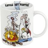 Könitz Asterix Kaffeebecher, Porzellan, "Miraculix - Kaffee ist fertig" mehrfarbig, 11.0 x 8.0 x 9.2 cm