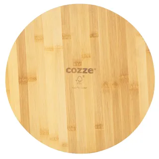 cozze cozze® Pizzaschneidbrett Ø350 x 12mm Bambusholz