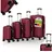 Juskys Rom Koffer-Set 4-tlg. rot