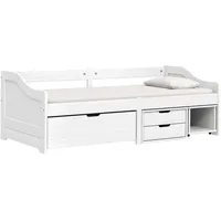 VidaXL Tagesbett mit 3 Schubladen IRUN Weiß 90x200cm Massivholz