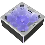 Tronitechnik Torcello 210 x 210 x 80 cm mit Heizung Schwarz