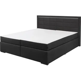 Collection AB Boxspringbett »30 Jahre Jubiläums-Modell Athena« in H2,H3 & H4, wahlweise mit LED-Leiste, schwarz,