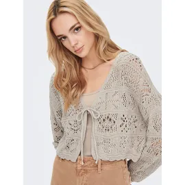 Only Onlbeach Life 7/8 O-N Cardigan KNT Noos grau L