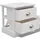 vidaXL Nachtschrank 2 Stk 4920 x 3870 x 3870 cm Weiß