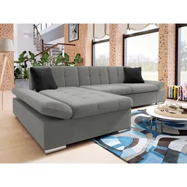 Mirjan24 Ecksofa Silbereichen, Textil, links montierbar, L-Form 278x161 cm, Wohnzimmer, Sofas & Couches, Wohnlandschaften, Ecksofas