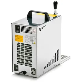ich-zapfe Komplett Set - Zapfanlage, Bierkoffer, Durchlaufkühler, Bierzapfanlage PYGMY 25 1-leitig Trockenkühler, 35 Liter/h, Zapfkopf:Flach