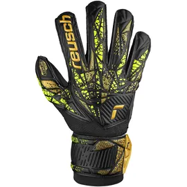 Reusch Attrakt Infinity Finger Support Torwarthandschuhe Herren und Frauen Fußballhandschuhe für Erwachsene mit Fingerprotektion perfekt für Kunstrasen