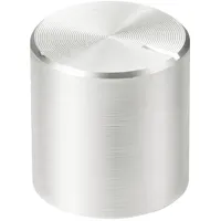TRU Components TC-11613912 Drehknopf mit Knopfmarkierung Silber (Ø x