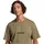 adidas Essentials Linear Single T-Shirt khaki/schwarz - XS