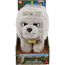 Mattel Minecraft Dennis der Wolf 20 cm Grau