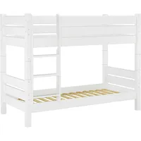 Erst-Holz Etagenbett für Erwachsene 80x200 weiß, Nische 80 cm