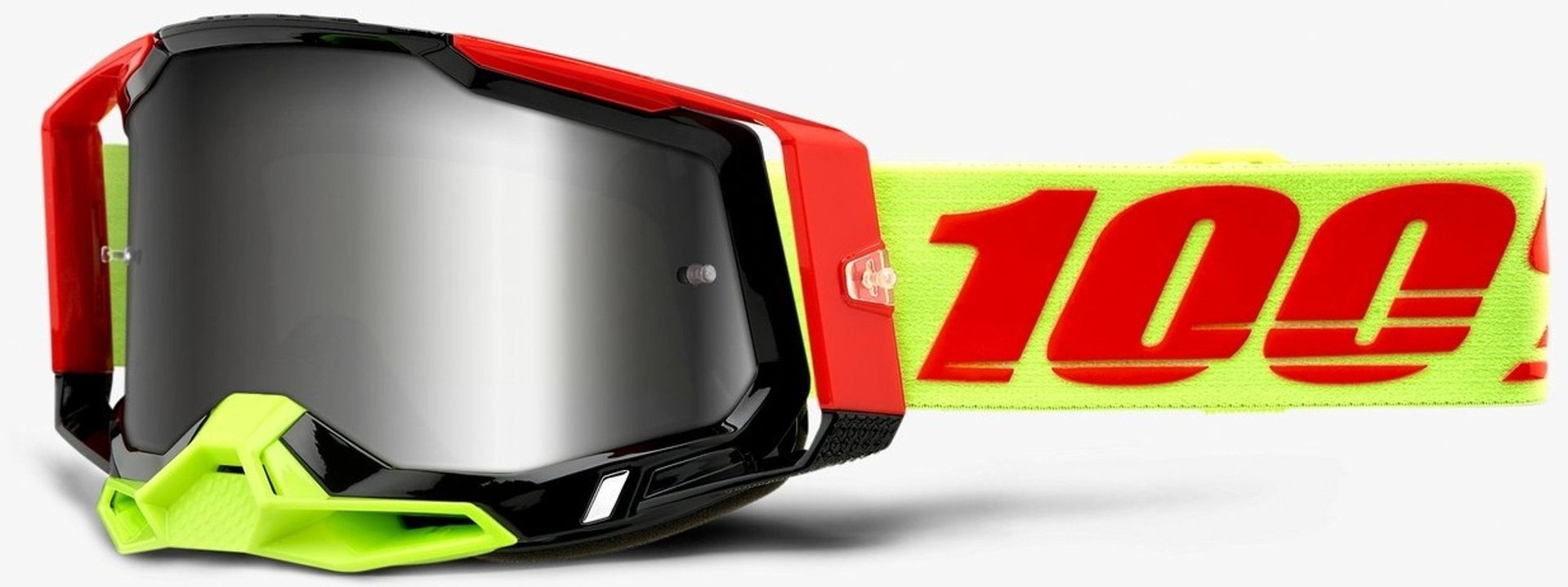 100% Racefraft 2 Extra Wiz Motocross Brille, schwarz-rot für Männer