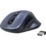 Renkforce Ergonomische Maus Bluetooth®, Funk Optisch Grau 7 Tasten 1600 dpi Ergonomisch