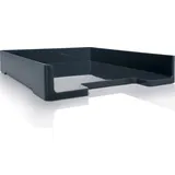 Sigel Ablagekorb eyestyle, DIN A4, ABS-Kunststoff, stapelbar, dunkelgrau