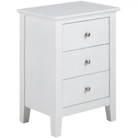 VCM Nachtschrank Linnea 34 x 34 x 62,8 cm Weiß