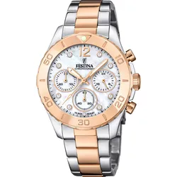 Festina Quarz Damen Boyfriend F20605/1 - beige,silber - 39mm