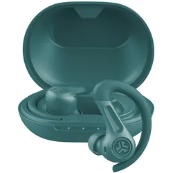 Jlab JBuds Sport ANC TWS Headphones Teal Hybride aktive Geräuschunterdrückung, Mehr als 60 Stunden Bluetooth-Spielzeit, Wisch- und Touch-Steuerung
